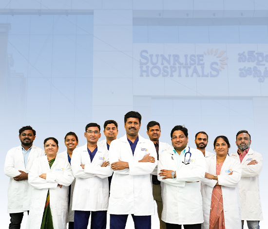 The specialist medical team at Sunrise Hospitals, Shamshabad